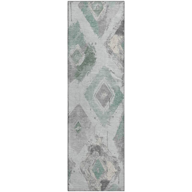 Premium Washable Super Soft Modern Diamonds Mayfield Rug