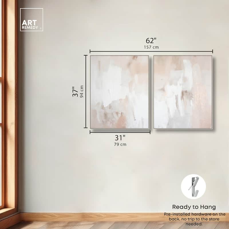 Opalescent Hues III Canvas Set of 2 by Art Remedy