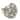 Floral Design Ceramic Round Flat Cabinet, Drawer Knobs - Set of 6