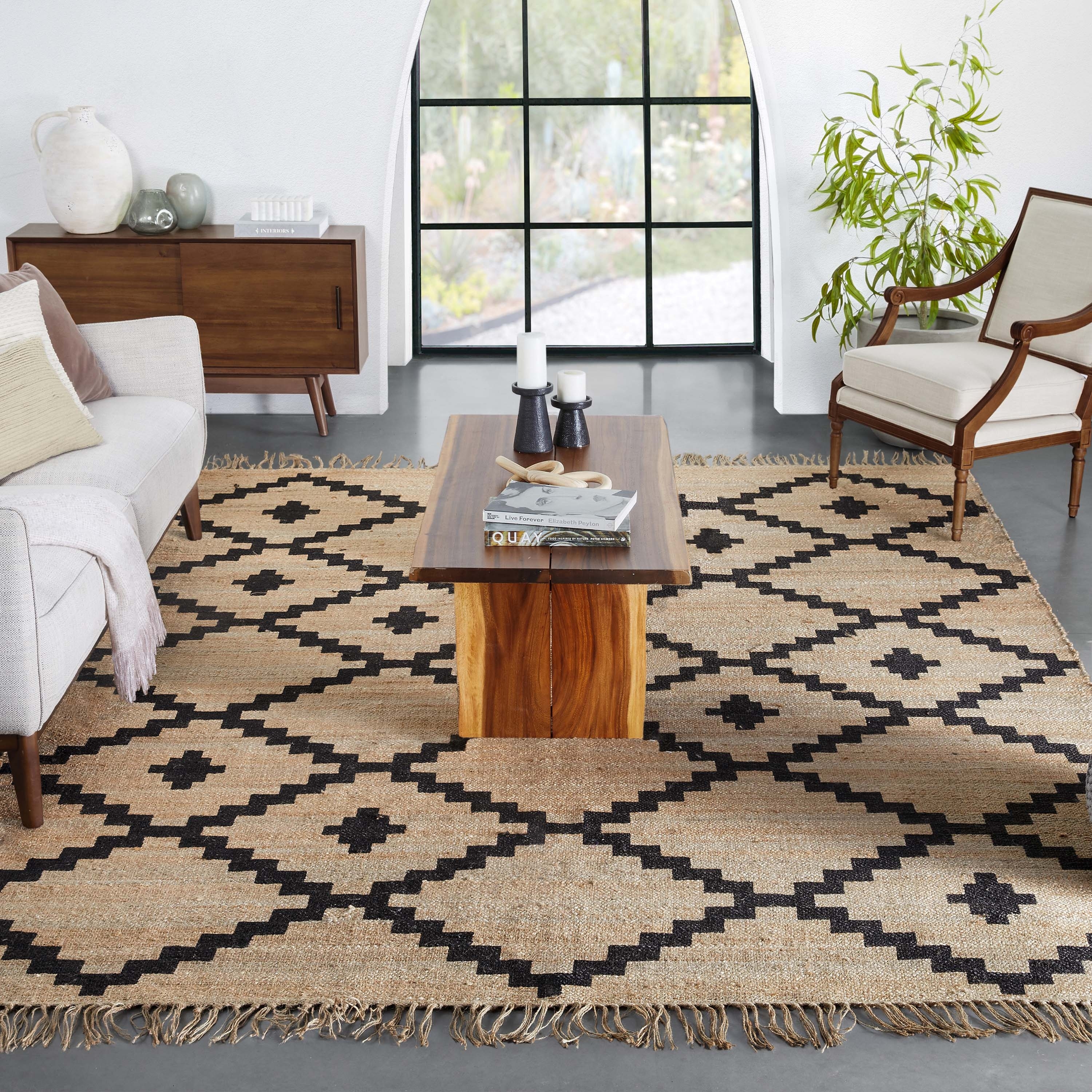 Nora Natural Tan Braided Jute Rug