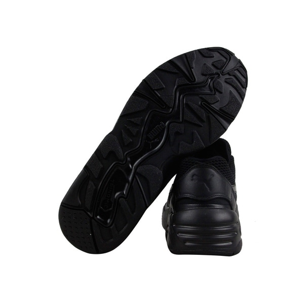 puma trinomic black leather