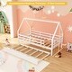 preview thumbnail 16 of 19, Twin House Bed with Trundle and Fence Rail Perfect for Sleepovers