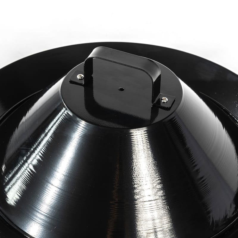 19" Round Steel Propane Gas Fire Pit with 50000 BTU