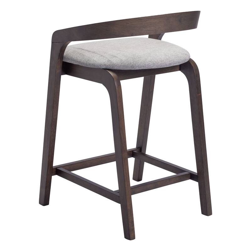 Troy Counter Stool Dove Gray & Espresso