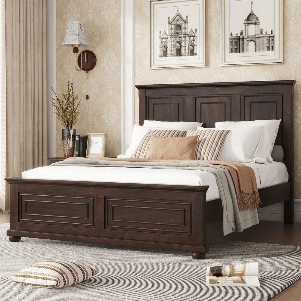 Pinewood Bed with Strengthened Bed Frame