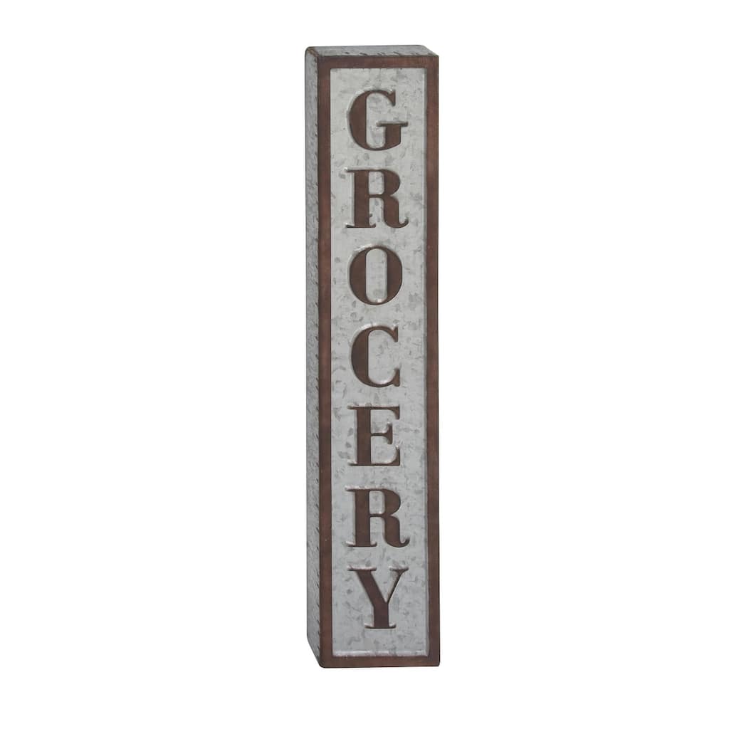 Metal Sign Wall Decor - Brown - Roche River Decor