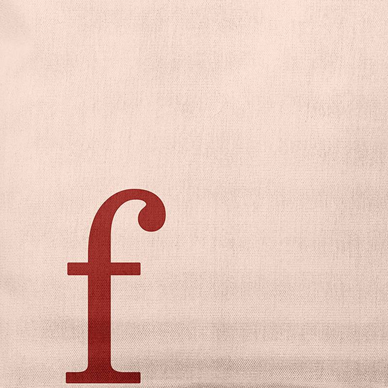 Modern Monogram Indoor/Outdoor Throw Pillow-F