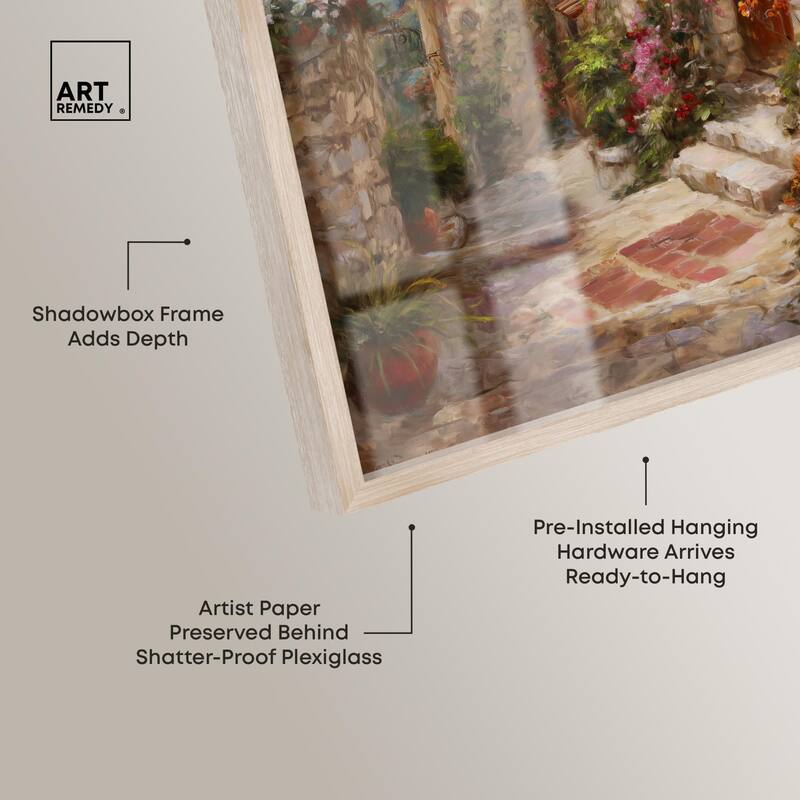 Mediterranean Charm I Shadowbox by Art Remedy