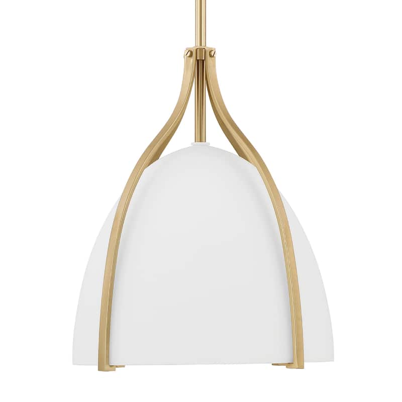 Hunter Arcelia 1-Light 12" Pendant - Modern, Contemporary, Transitional - Kitchen, Island, Dining Room, Entry.