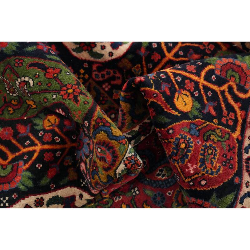 Hand Knotted Oriental 100% Wool Carpet Traditional Geometric Red Bakhtiari Area Rug - 12' 8'' X 9' 0''