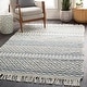 preview thumbnail 4 of 22, Livabliss Adamsen Handmade Modern Wool Area Rug Denim - 5' x 7'6"