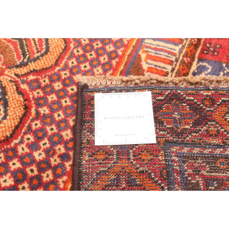 ECARPETGALLERY Hand-knotted Teimani Red Wool Rug - 2'7 x 4'0