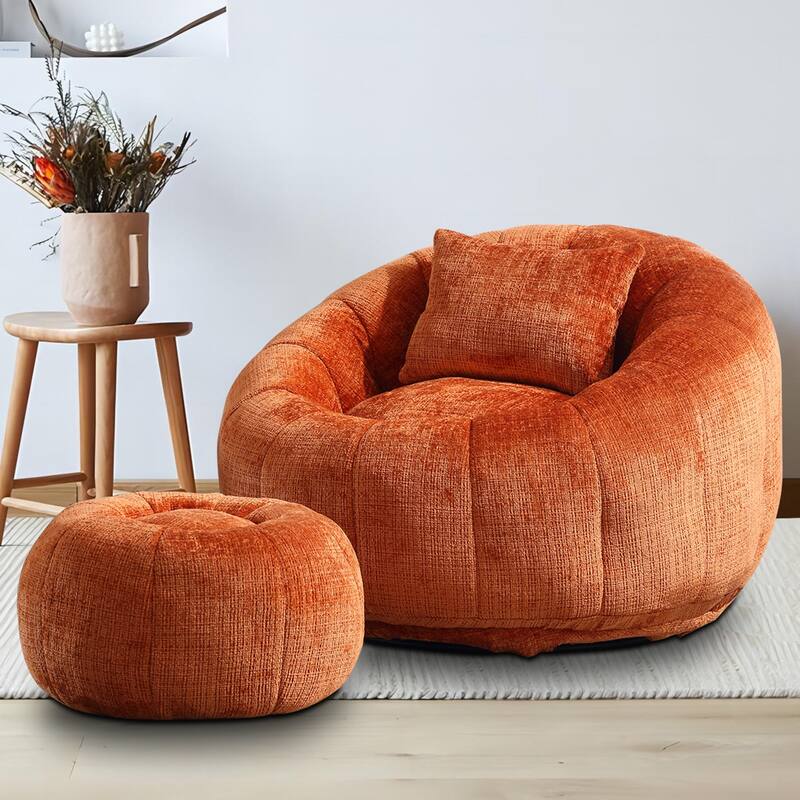 Bean Bag Chairs With Ottoman for Living Room