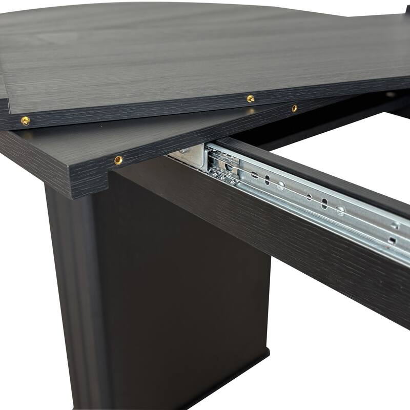 Home Office Table Meeting Table, Extendable Dining Table Coffee Table, Kitchen Table with Rounded Corners