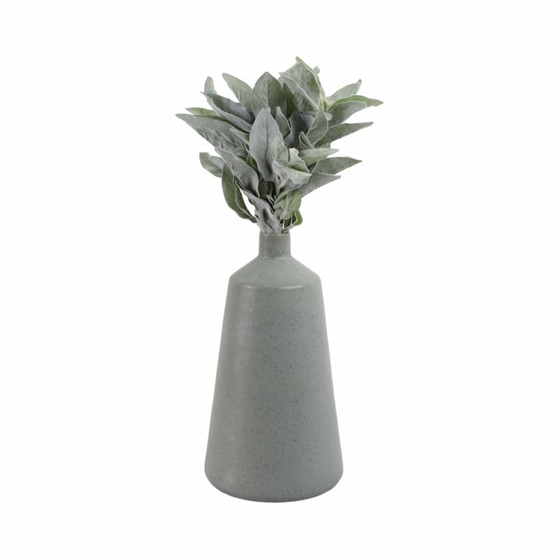 Terracotta Vase Decorative Accent with Tapered Design and Narrow Neck