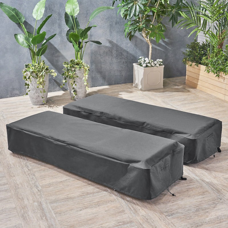 Roomfitters Shield Outdoor Waterproof Chaise Lounge Set Cover, Weather Resistant