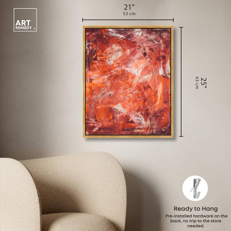 Shades of Red II Canvas by Art Remedy