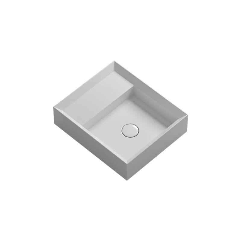 WS Bath Collections Cut 38.45.00 Cut 17-11/16" Rectangular Ceramic - Glossy White