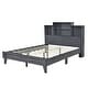 preview thumbnail 19 of 21, Slats Platform Bed Storage Headboard Bed Frame Noise-Free Design with USB Charging & Center Support Legs, High Weight Capacity