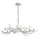 preview thumbnail 2 of 2, Aubrey Gesso White Chandelier
