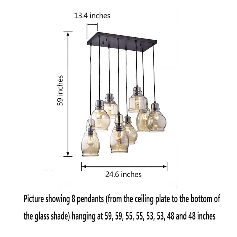 Strick & Bolton Yinka Antique Glass Pendant Lights
