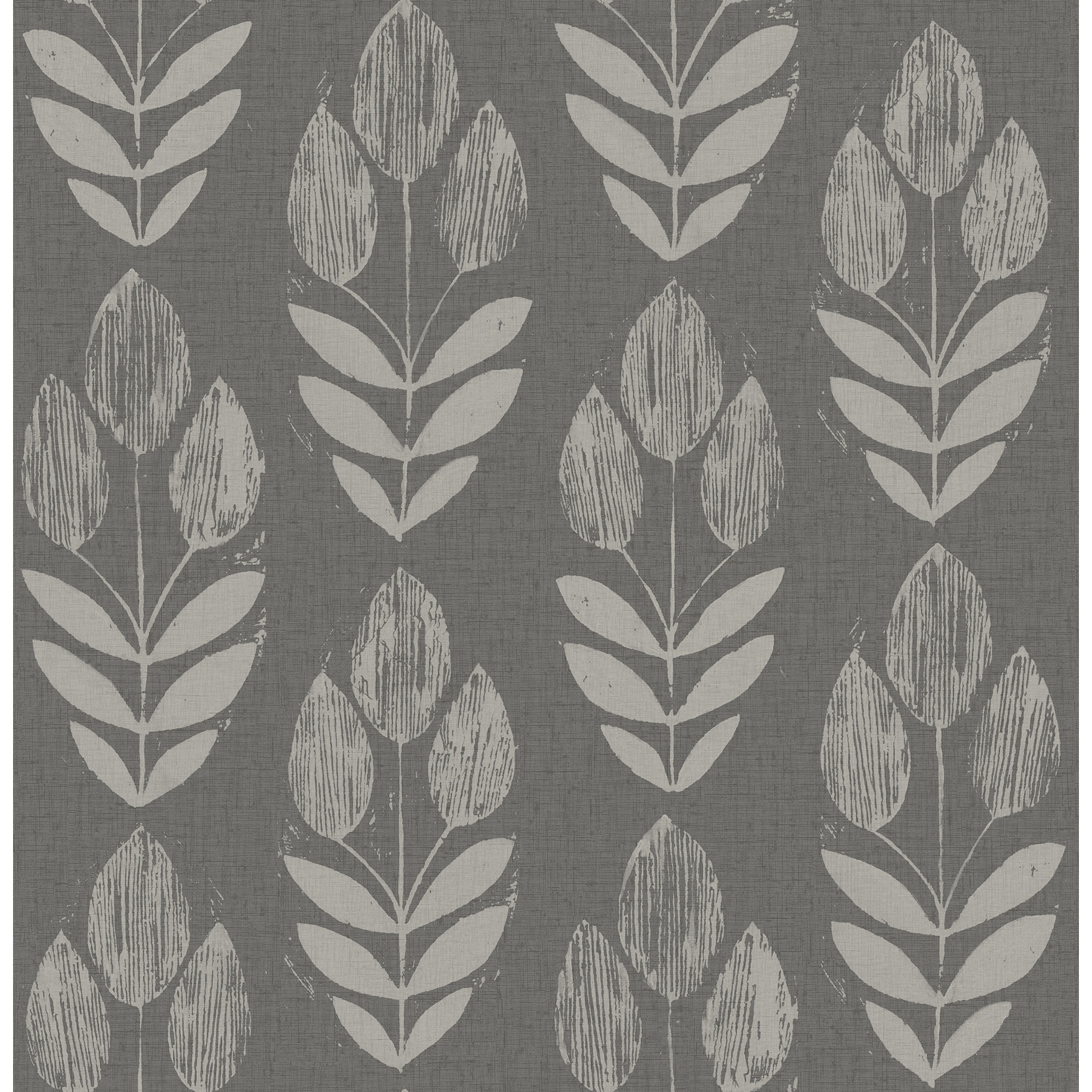 Chesapeake Garland Charcoal Block Tulip Wallpaper
