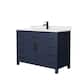 Option Dark Blue, Black Trim, White Cultured Marble Top
