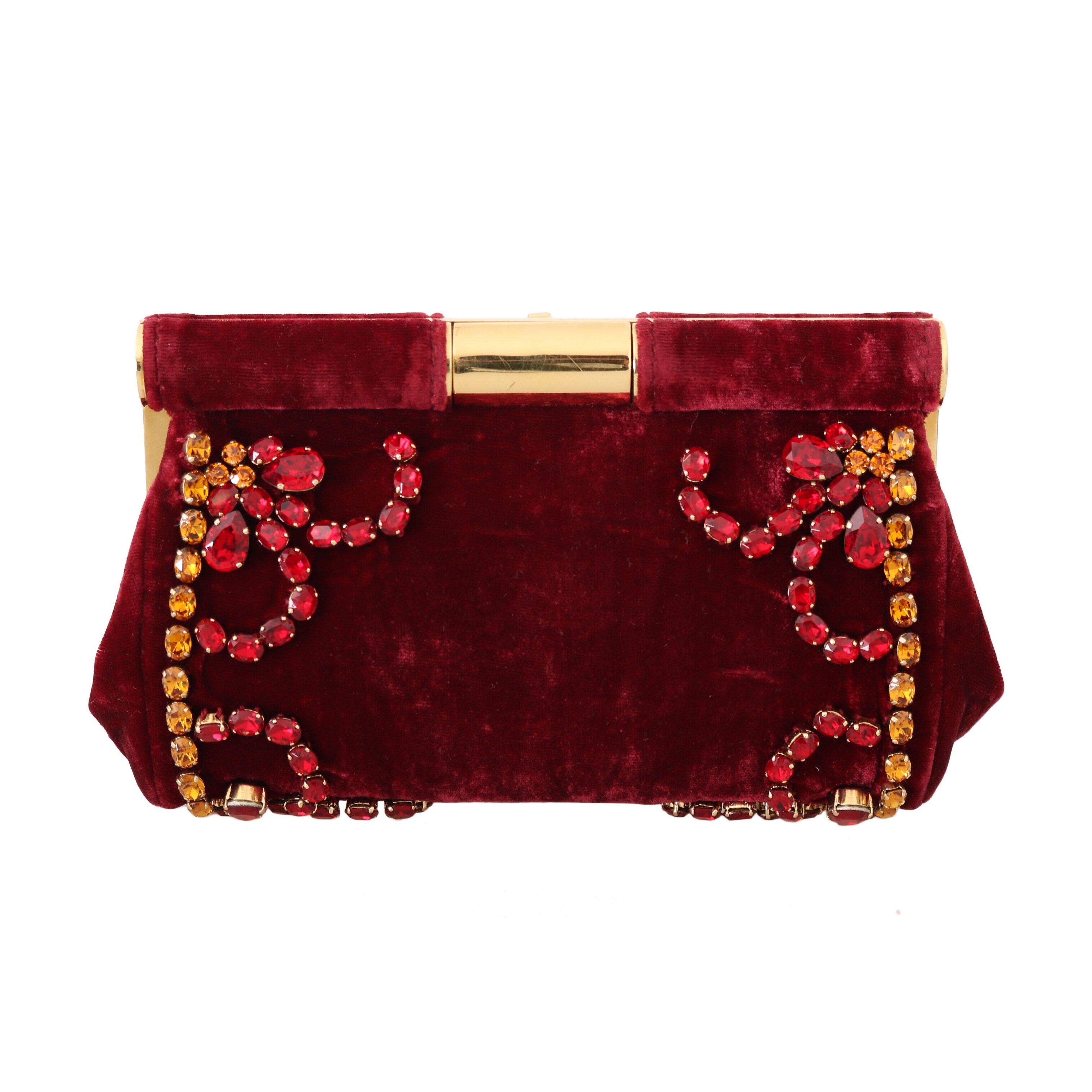 red and gold clutch