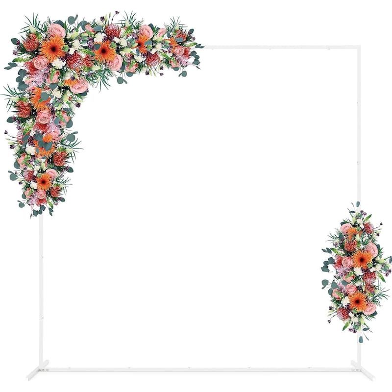 6.6FT Wedding Backdrop Stand - White