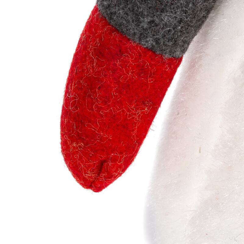 Set of 2 Red and Black Plaid Christmas Holiday Lighted Gnomes