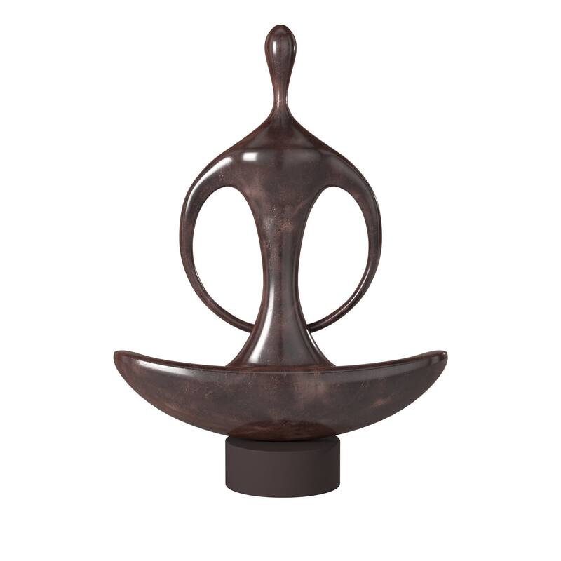 Allan Andrews Abstract Yoga Silhouette Sculpture
