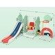 preview thumbnail 15 of 23, Toddler Slide and Swing Set 7 in 1 with Basketball Hoop