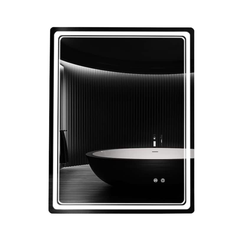 Wallbeyond 3-Tone Modern Style Frameless Rectangular LED Wall Mirror