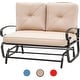 preview thumbnail 7 of 38, Nista 2 Person Outdoor Patio Glider Garden Bench Rocker Chair by Havenside Home