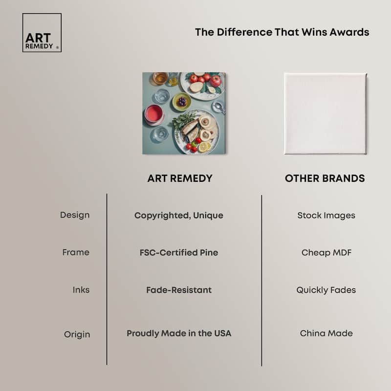 Sea Feast Canvas by Art Remedy, Gallery Wrapped