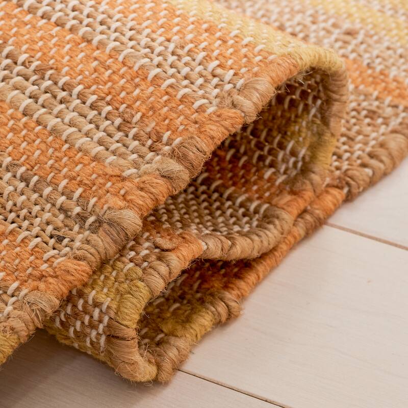 SAFAVIEH Handmade Kilim Pachita Stripe Jute & Wool Rug