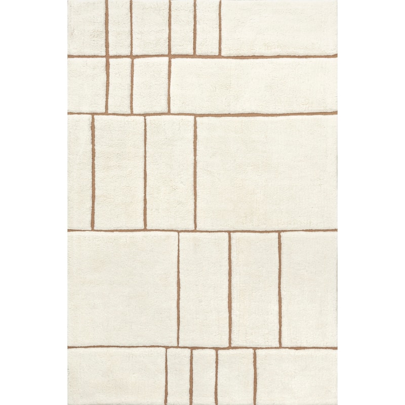 Brega Geometric New Zealand Wool Area Rug