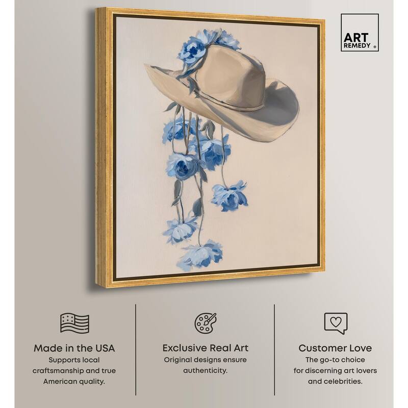 Brimming Blues II Canvas by Art Remedy