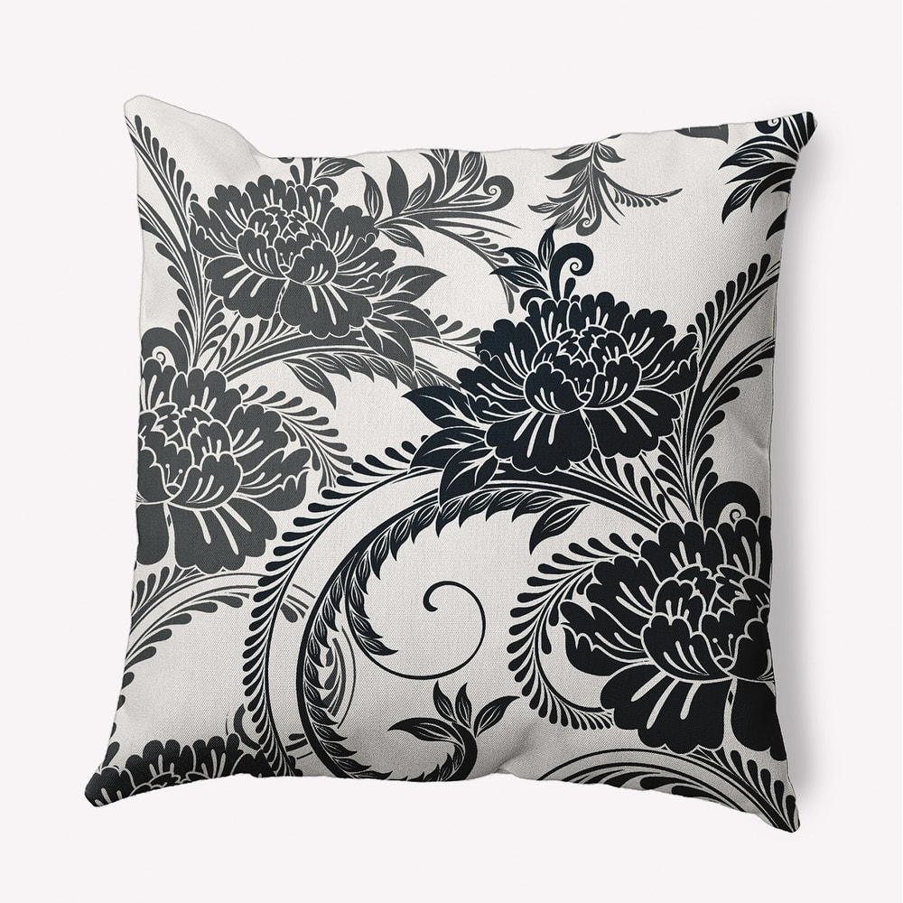Flower Flourish Indoor/Outdoor Throw Pillow