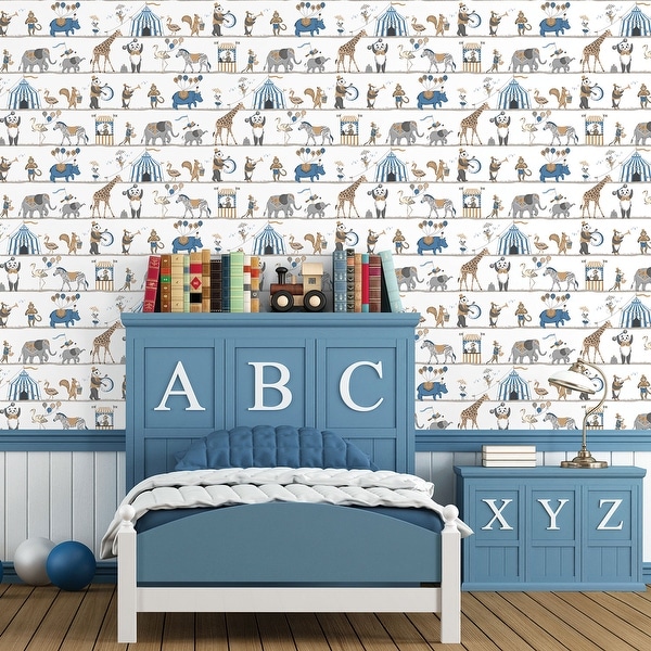 Galerie Wallcoverings Just 4 Kids 2 Circus Animals Non-woven