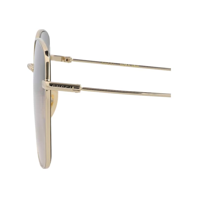 Gucci Square-Frame Metal Sunglasses