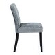 preview thumbnail 2 of 43, Modern Simple Set of 2 Modern Comfortable Upholstered Foam Fabric Dining Chairs with Solid Rubber Wooden Legs for Dining Room