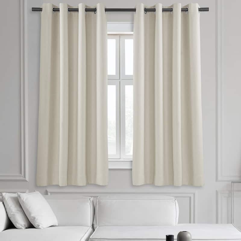 Exclusive Fabrics Bellino 63 In Grommet Room Darkening Curtain Panel (1 Panel) - 50 x 63