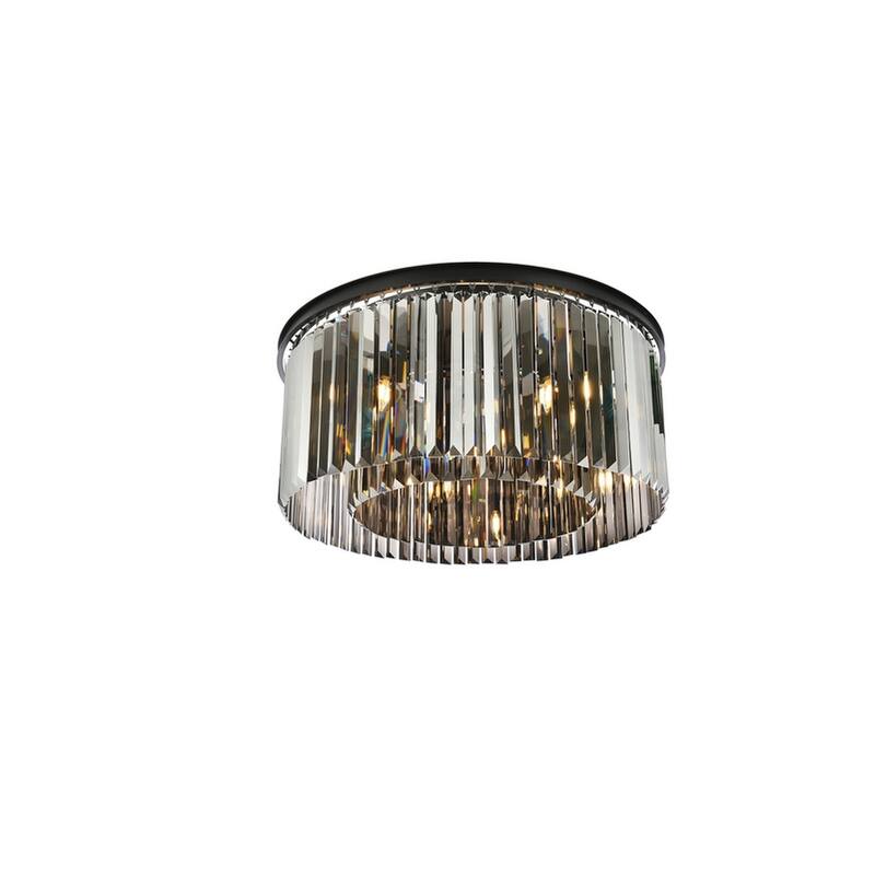 Royce Edge 8-Light Matte Black Flush Mount