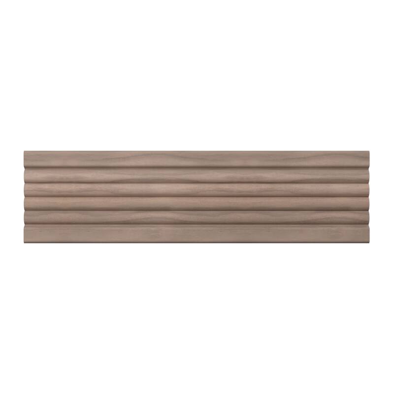 WM338: 9/16-in D x 3-3/8-in W x 96-in L Americraft Solid Hardwood Stain Grade Fluted or Reeded Reversible Moulding