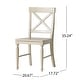 preview thumbnail 13 of 16, Rovie Acacia Wood Dining Chair (Set of 2) by Christopher Knight Home