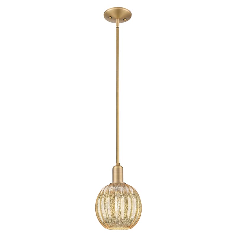 Innovations Lighting Downtown Urban - Preston - 1 Light 7" Globe Shade Stem Hung Mini Pendant