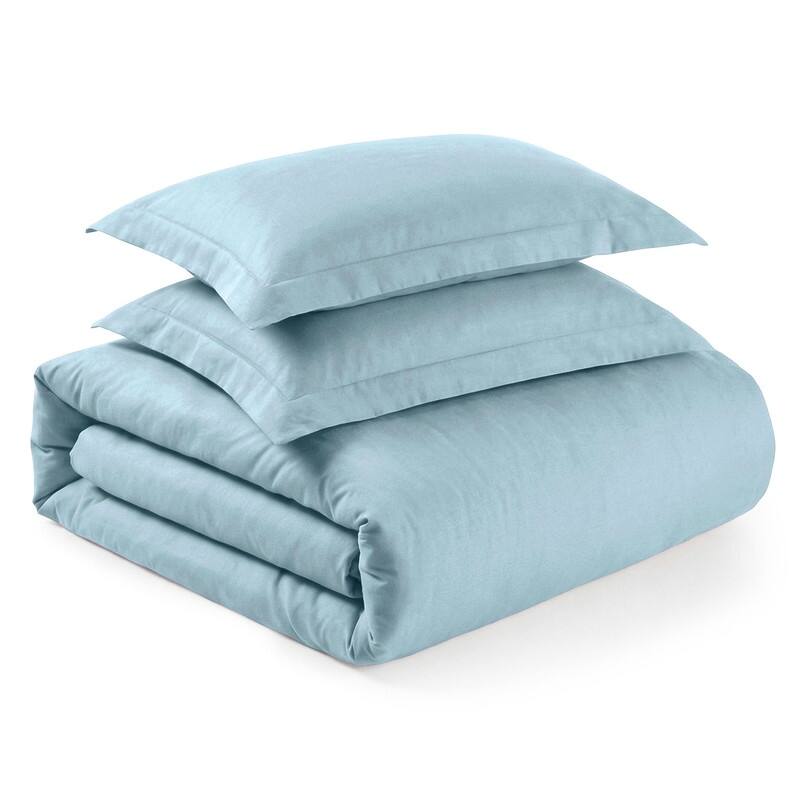 Superior Wrinkle Resistant Cotton Blend Duvet Cover Set