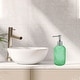 preview thumbnail 17 of 15, Elegant Soap Pump Dispenser for Bathroom 13.52oz 1 Pc Green Silver Tone