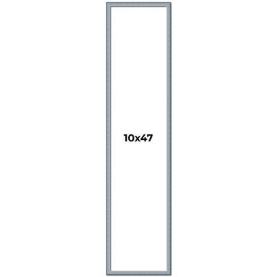 10x47 Frame Rustic Sky Blue Solid Wood Picture Frame | 0.75 Inch
